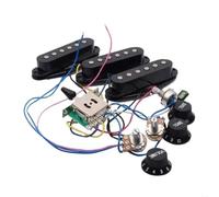 Guitar Wiring Harness Electric Guitar Pickup Pre Wired Harness Easy To Install(Black)