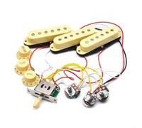 Guitar Wiring Harness Electric Guitar Pickup Pre Wired Harness Easy To Install(Yellow)