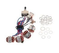 Guitar Wiring Harness Electronic Circuit Wiring Harness For LP Guitar Replacement Parts(Black)