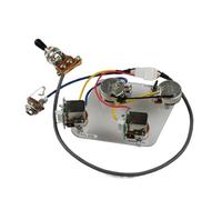 Guitar Wiring Harness Guitar Pickups 4C Wiring Harness Push-pull Single Cut Set For Guitar Parts Guitar Pre-wiring(Silver A)