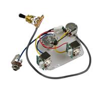 Guitar Wiring Harness Guitar Pickups 4C Wiring Harness Push-pull Single Cut Set For Guitar Parts Guitar Pre-wiring(Gold A)