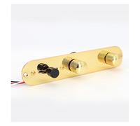 Guitar Wiring Kit Electric Guitar Circuit Assembly Welding Set Electronic Circuit Set Three-position Converter 1T1V Volume Tone Knob(Gold)