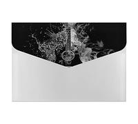 Guitar with Smoke 6 Pockets Expanding File Organizer, File Manager Flap and Snap Button Closure for Student Teacher Doctor School 13 x 9.1 inch