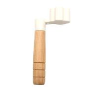 Guitar Work Kit Wooden Guitar String Winder Electric Bass Acoustic Peg Tuner Tool Crank Pin Puller(White)