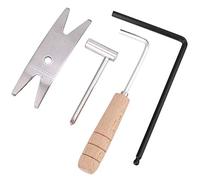 Guitar Wrench, Wood Handle Wrench Electric Guitar Repair Tool Portable Metal for Guitar Repairing for Great Tool for Luthier