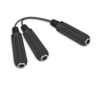 Guitar Y Cable, 6.35mm 1/4 inch Mono TS Female to 2x6.35mm 1/4 Inch Mono TS Female Y Splitter Cable 20cm/8inch (635F-2FMTS)