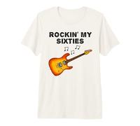Guitarist 60th Birthday Electric Guitar, Rockin' My Sixties Premium T-Shirt