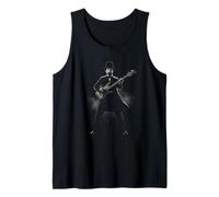 Guitarist Abraham Lincoln Playing Electric Guitar Funny Tank Top