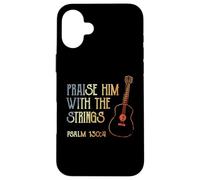 Guitarist Christian Music Guitar Player Bible Verse Case for iPhone 16 Plus