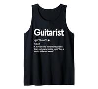 Guitarist Definition Funny Guitar Collector Humor Tank Top