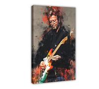 Guitarist Eric Clapton 3 Canvas Poster Wall Art Decor Print Picture Paintings for Living Room Bedroom Decoration Frame-style 12x18inch(30x45cm)
