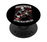 Guitarist Frankenstein Shredkenstein Electric Guitar Music PopSockets Adhesive PopGrip
