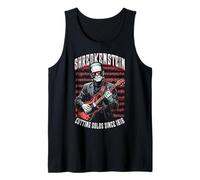 Guitarist Frankenstein Shredkenstein Electric Guitar Music Tank Top
