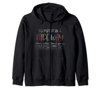 Guitarist Funny Guitar Chords Hidden Message Sorry I-DGAF Zip Hoodie