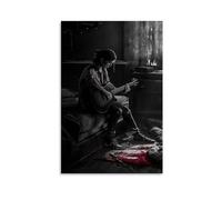 Guitarist Girl Poster Dark Art Print Emotional Wall Decor Grunge Style Artwork Music Lover Gift Vintage Aesthetic Unique Home Decoration Bedroom Wall Art Gift 16x24inch(40x60cm) Unframed