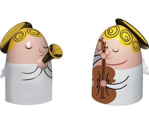 Guitarist & Trumpeter Porcelain Figurines AMGI26SET 1 Alessi
