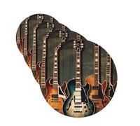guitars art Car Air Freshener Cards for Women Men 4 Pack Cute Car Accessories Long Lasting Scent Car Diffuser Hanging Auto Aromatherapy Tablets Car Fresheners Gifts