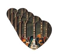 guitars art Car Air Freshener Cards for Women Men 4 Pack Cute Car Accessories Long Lasting Scent Car Diffuser Hanging Auto Aromatherapy Tablets Car Fresheners Gifts