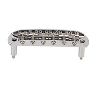 Guitars Bridges Tailpiece, Electric Guitar Bridge Pretty Design Firm Fixing Accurate Metal Roller for Jazzmaster(Silver)