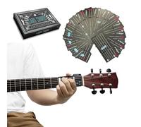 Guitars Chords Cards, Fantastic Cards for Mastering Guitar Chords Fast, Portable Guitars Starter Kit Learning Tools, Guitaraccessories, for Beginners, Intermediates & Pros