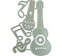 Guitars Die Cut for Card Making, Phonogram Metal Cutting Dies Congratulations Die Cuts Embossing Stencils Template for DIY Scrap-Booking Decor Wedding Birthday Blessing Card