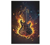 Guitars Jigsaw Puzzles for Adults 1000 Piece Wooden Puzzle for Kids Challenging Game （78×53cm）