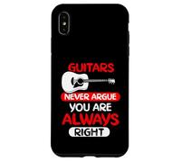 Guitars never argue you are always right Case for iPhone XS Max