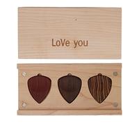 Guitars Picks Box, 3 Slots Guitar Pick Case Portable Gift for Instrument