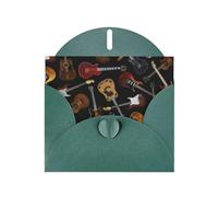 Guitars Print Blank Cards and Envelopes 5" x 6" for Wedding Birthday Invitations and All Occasions
