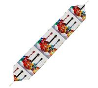 Guitars Table Runner for Dining Table, Short Plush Runners Washable & Durable Tablerunner Modern Home Decor for Wedding, Kitchen, Holiday 229*33cm