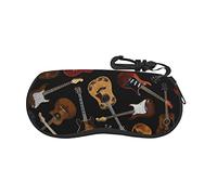 Guitars Ultra Light glasses case, Porteble Travel Slip in Eyeglasses Bag Sunglasses Pouch Holder with Belt Clip