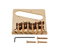 Guitarworks 6-Saddle Guitar Bridge Gold