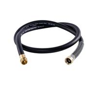 Guitrees Leader Garden Hose 5ft x 3/4", Heavy Duty Short Water Hose, Male to Female Fittings, Five Layered Braiding for Durability, 1000PSI Burst, 300PSI Working (Black)