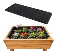 Guittly Fabric Liner for Large Veg Trough Planters, Raised Bed Planter Liner Non Woven, Heavy Duty Plant Liners for Pots Trough Planters (Black, 290x160cm)