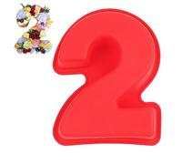 Guittly Number Cake Moulds Food-Grade Silicone, Baking Mould Number 3D, Cake Tin Mould for Baking Mousse Jelly Chocolate (2)