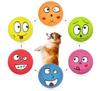 GUIWAWA Squeaky Dog Toys ，Interactive Dog Toys to Keep Dog Busy，Rubber Dog Balls for Small Medium Puppy Pet Dogs ，6 Pcs/Set.