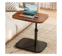 GUIXAN C-Shaped Side Table，Side Table，Adjustable Height C Shaped End Table，360°Swivel Couch Side Table，360-Degree Rotation, Can Be Raised Or Lowered, And Has A Wide Range Of Uses.(Walnut,