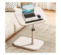 GUIXAN C-Shaped Side Table，Side Table，Adjustable Height C Shaped End Table，360°Swivel Couch Side Table，360-Degree Rotation, Can Be Raised Or Lowered, And Has A Wide Range Of Uses.(White,U