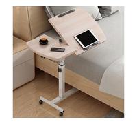 GUIXAN C-Shaped Side Table,Side Table,Coffee Snack Couch Table,Adjustable Height C Shaped End Table,Steel Frame Support, Free Lifting And Moving, Multi-Purpose.(Wood grain,Upgraded model)