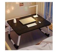 GUIXAN Laptop Desk，Bed Low Table，Bed For Tv Table，Lap Tray Portable Standing Table，Folding Bed Table For Laptop，Reading And Writing Stand With Drawer For Bed, Sofa, Floor.(Black,Medium fl