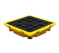 GUIXAN Oil Tank Spill Tray,Modular Spill Platforms, Polyethylene Spill Containment Platform, Industrial Parks Warehouses Factory Workshop Leakproof Tray, Can Stack Oil Drums Paint Bucket Pallets (