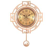 GUIXAN Wall Clock,Easy to Read Arabic Numerals Round Silent Non-Ticking Battery Operated Home Wall Clocks Retro French Country Style Art Decor Hanging Clock