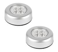 GUIYANIU 2 Pcs Touch Activated LED Push Lights Tap Touch Lamp LED Battery-Powered Wireless Night Light for Kitchen Stairs & Storage Rooms [Energy Class A+++]