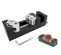 Guiyint Mini Vise Clamp, Smart Fractal Vise Suitable for Drill Press & Bench Use, Heavy-Duty Self-Adjusting CNC Machined Aerospace Aluminum Alloy for Woodworking, DIY Projects and Repairs