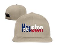 GUIZAZYY Custom Houston Texas Adjustable Baseball Hat & Cap Natural