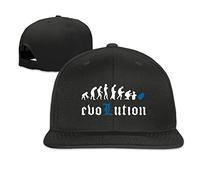 GUIZAZYY Custom Human Evolution Adjustable Baseball Hat & Cap Black