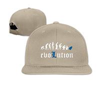GUIZAZYY Custom Human Evolution Adjustable Baseball Hat & Cap Natural