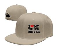 GUIZAZYY Custom I Love My Truck Driver Adjustable Baseball Hat & Cap Natural