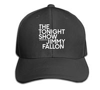 GUIZAZYY Custom The Tonight Show Starring Jimmy Fallon Cotton Baseball Cap Peaked Hat Adjustable for Unisex Black