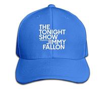 GUIZAZYY Custom The Tonight Show Starring Jimmy Fallon Cotton Baseball Cap Peaked Hat Adjustable for Unisex RoyalBlue